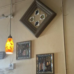 Has an industrial looking inside with a little bit of decor.