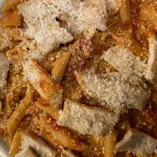 penne alla vodka with chicken
