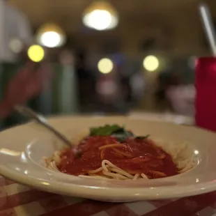 Spaghetti with Marinara Sauce A la Carte