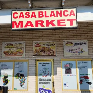 Storefront next door to Red Lobster at corner of Montgomery and San Pedro.