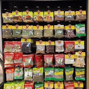 Bagged spices.