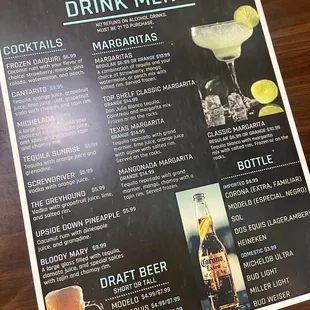 Drink Menu