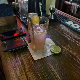 The ginger mezcal margarita