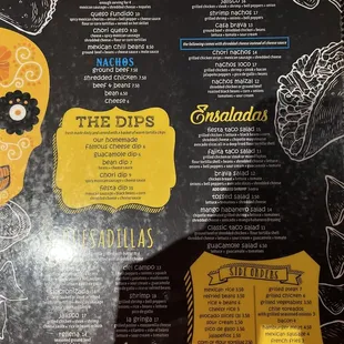 the menu