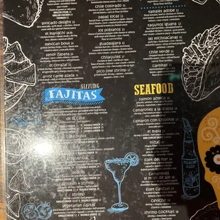 the menu