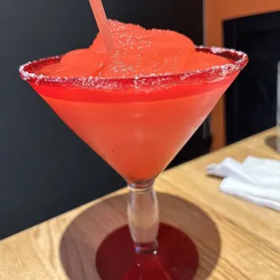 Medium frozen strawberry margarita