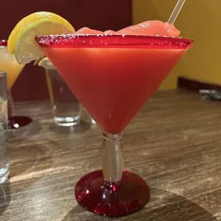 Frozen strawberry margarita