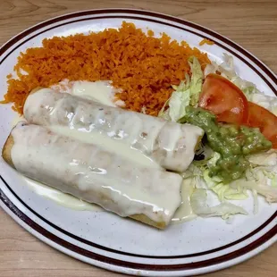 Seafood chimichangas