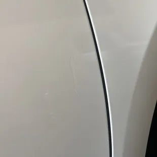 Two weeks later, after car was washed