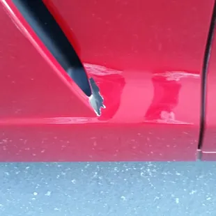 Paint peeling after Crawford body shop paint job.