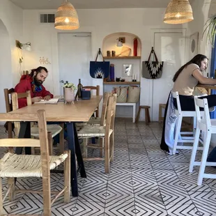 two people sitting at a table