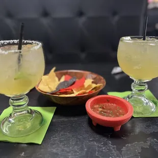Traditional margaritas. Strong &amp; delicious!