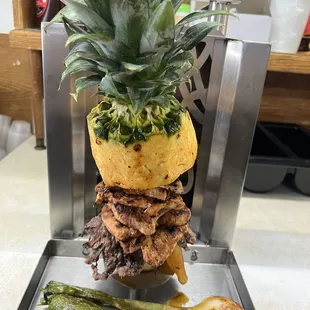 CHICKEN,STEAK AND PORK AL PASTOR