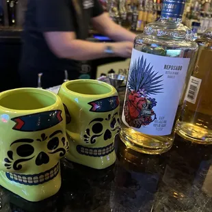 Enjoying the Winter/Spring Tequila Tasting &amp; Pairing. Making my own margarita.