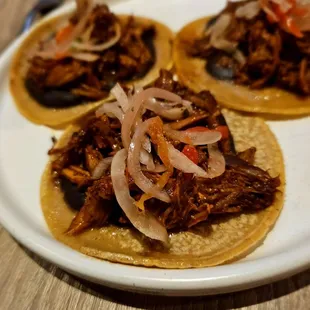 Panuchos Yucatecos. $18. Tasty appetizer and quite sharable. Could be spicier