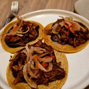 Panuchos Yucatecos. $18. Tasty appetizer and quite sharable. Could be spicier