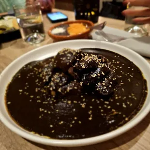 Pollo Con Mole Xico. $28. They all liked it