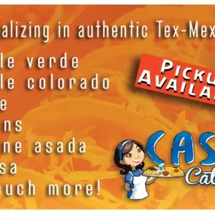 Menu: Plus much more upon request.