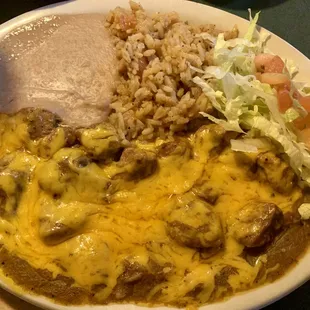 Carne Guisada plate delicious to no end!