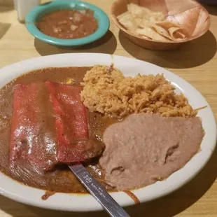 These enchiladas are so yummy! And the food is served hot! I  it!