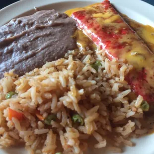 Child's cheese enchilada plate