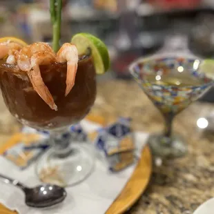 Coctel de camarón  Mexican Martini