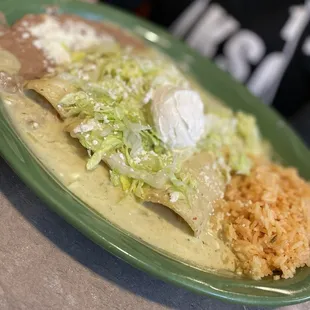 Chicken enchiladas
