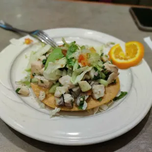 Tostada de Ceviche La Paz