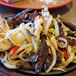 Steak and Chicken Fajitas