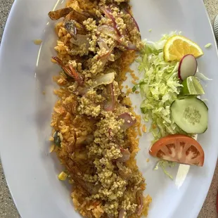 Camarones al Mojo de Ajo.  Fantistico!