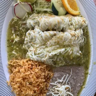 Enchiladas de Queso con Carne