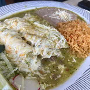 Enchiladas de Queso con Carne