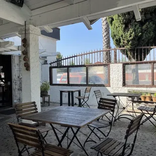Outdoor patio area