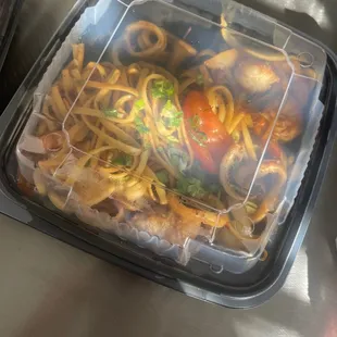Tallarin Saltado De Mariscos