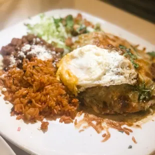 Stuffed Soapaipilla the rice was unbelievable!