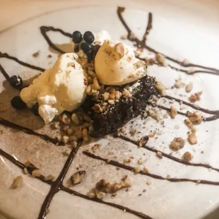 New Mexican flourless chocolate cake. Chocolate, pepper and cinnamon al la mode