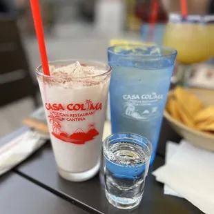 Tequila and horchata. How yum!