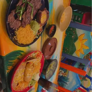 carna asada , enchilada