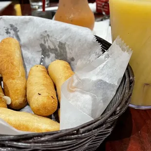 Tequenos and Maracuya juice