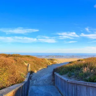 Our short boardwalk...just steps away from the water