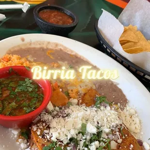 Birria Tacos - Lunch portion