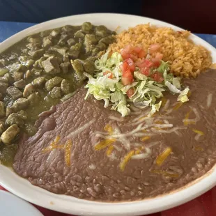 Chile Verde plate