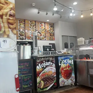 Peekaboo I see the menu.