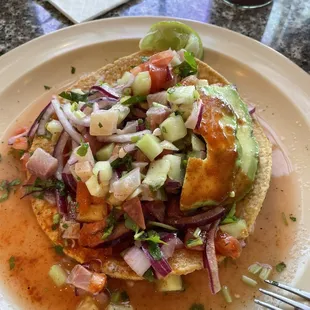 Tostada de Pescado