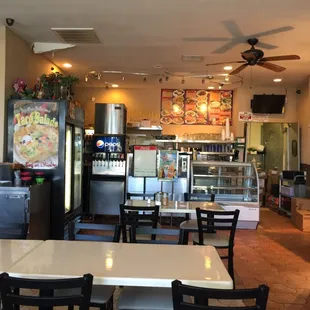 Shot of inside the restaurant.