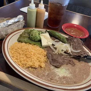 Carne Asada plate