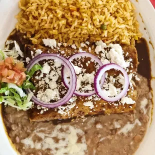 Chicken Mole Enchiladas