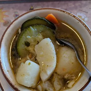 Shredded Chicken Soup