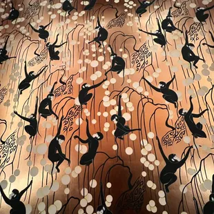 Bathroom wallpaper. Chic