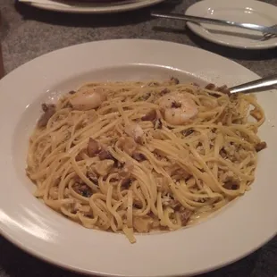 Linguine con vongole with the light butter sauce